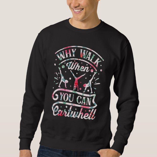 Funny Gymnastics Gymnast Parkour Girls Women Cool  Sweatshirt (Front)