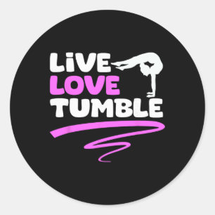 Funny Gymnastics Quotes Gymnastics Coach Cheerlead Classic Round Sticker