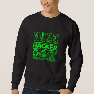 Funny Hacker Organic Composition It Hacking Nerd G Sweatshirt