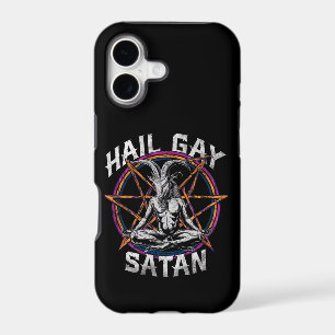 Funny Hail Gay Satan LGBT Goth Gay Pride Baphomet