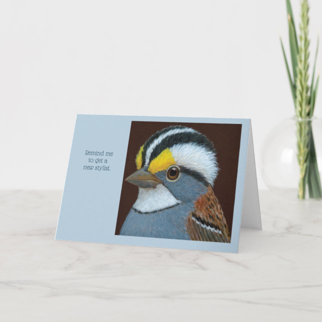 funny hair day card (Front)