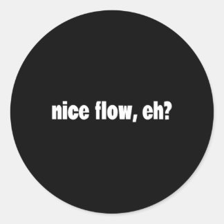 Funny Hair Meme - Sports - Hockey Hair - Flow  Classic Round Sticker