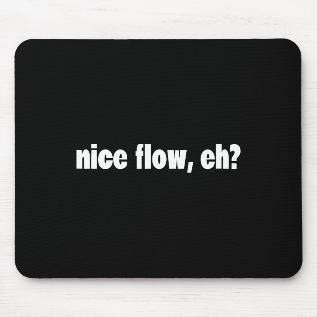 Funny Hair Meme - Sports - Hockey Hair - Flow  Mouse Pad (Front)
