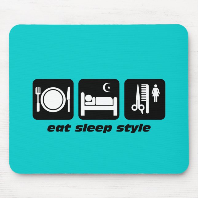 Funny hair stylist mouse pad (Front)
