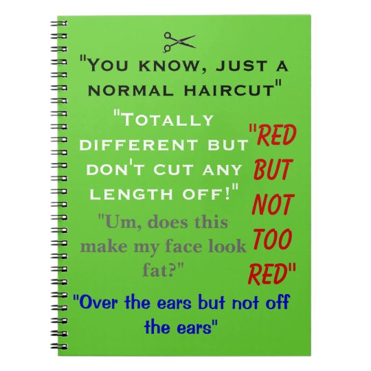 Funny Hair Stylist Notebook Quotes Zazzle Com Au