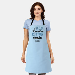 Funny Hair Stylist Obsessive Cutting Disorder Apron
