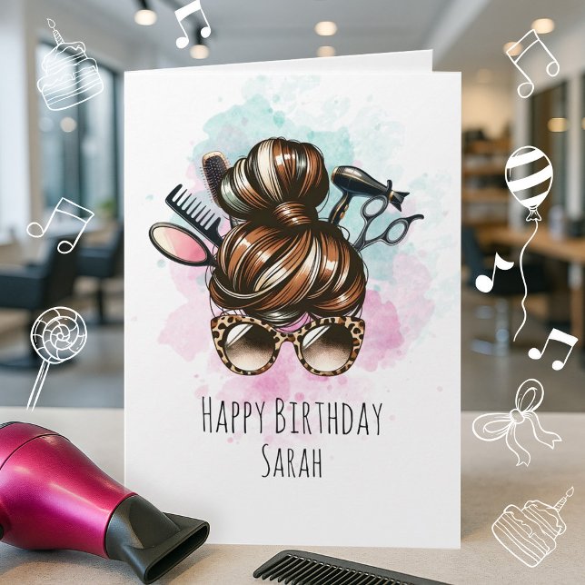Funny Hairdresser Birthday Card for Beautician (Creator Uploaded)