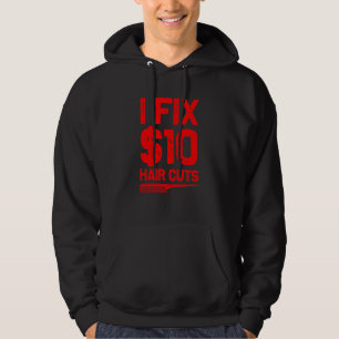 Funny Hairdresser Cool Barber Hairstylist For Men Hoodie