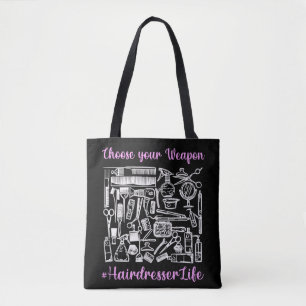 Funny Hairdresser Equipment Hair Stylist Tote Bag