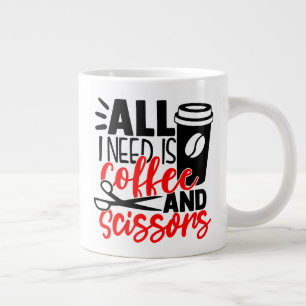 Funny Hairdresser Hair Salon Stylist Cosmetologist Large Coffee Mug