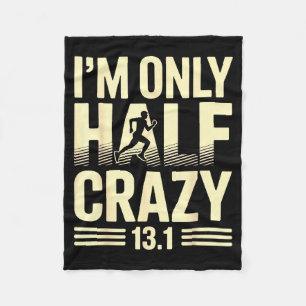 Funny Half Marathon Art For Men Women 13.1 Maratho Fleece Blanket