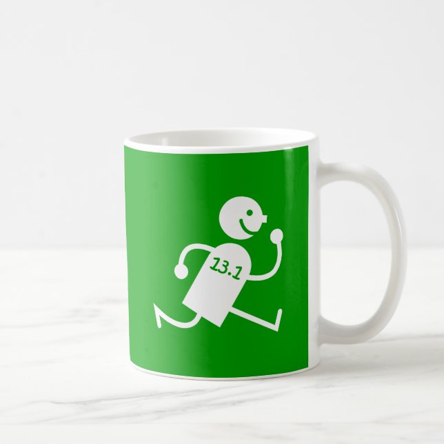 Funny half marathon coffee mug (Right)