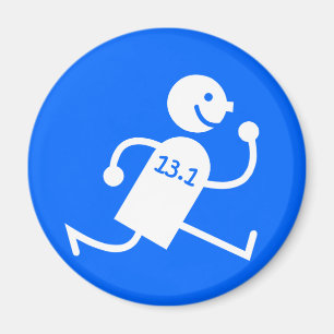 Funny half marathon magnet