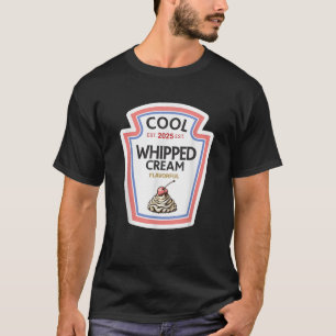 funny halloween 2025 Gift Cool Whipped Cream DIY  T-Shirt