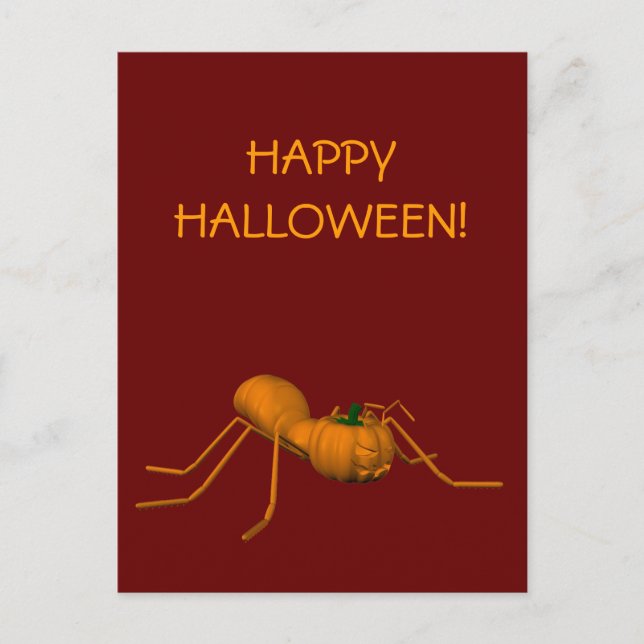 Funny Halloween Ant Postcard (Front)