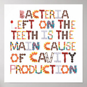 Funny Halloween Art for Dentist  Poster