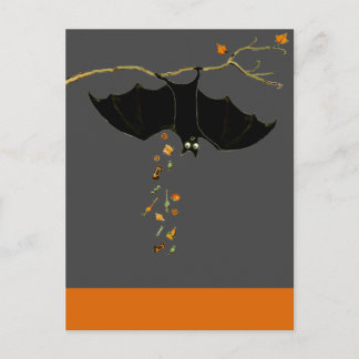 Funny Halloween Bat Postcard
