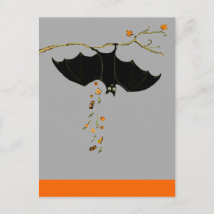 Funny Halloween Bat Postcard