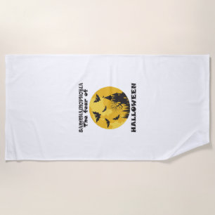 Funny Halloween Beach Towel