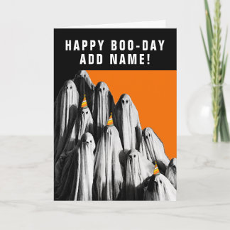 Funny Halloween Birthday Card