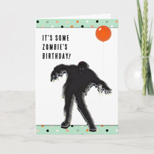 Funny Halloween Birthday Card