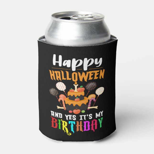 Funny Halloween Birthday Costume,Halloween Can Cooler (Can Front)