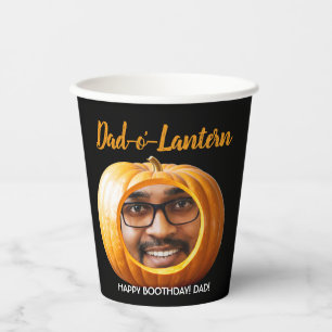Funny Halloween Birthday Party Supplies for Dad Paper Cups