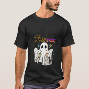 Funny halloween boo crew groovy ghost pumpkin patc T-Shirt