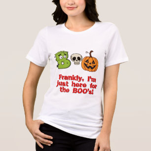 Funny Halloween BOO Design – Cute Frankenstein Tri-Blend Shirt