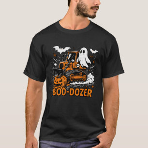 Funny Halloween Boo-Dozer Ghost Trucks Costume Par T-Shirt