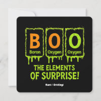 Funny Halloween Boo Elements Science Surprise Gift