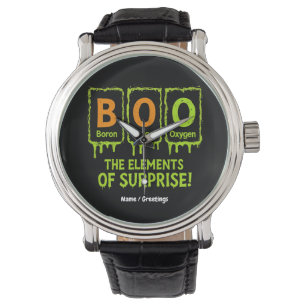 Funny Halloween Boo Elements Science Surprise Gift Watch