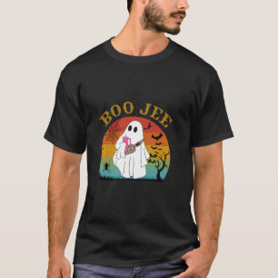 Funny Halloween Boo Ghost Costume Boojee Retro Boo T-Shirt