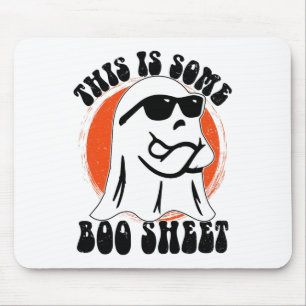 Funny Halloween Boo Ghost Costume This Is Some Boo Mouse Pad