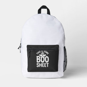 Funny Halloween Boo Sheet Ghost Design_1 Printed Backpack