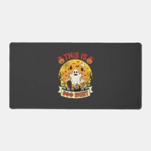 Funny Halloween Boo Sheet Ghost Graveyard Desk Mat