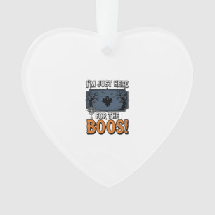 Funny Halloween Boos Vintage Ghost Shirt Design_1 Ornament