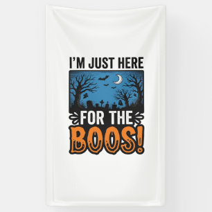 Funny Halloween Boos Vintage Ghost T-Shirt Design_ Banner