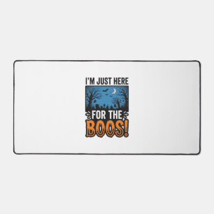 Funny Halloween Boos Vintage Ghost T-Shirt Design_ Desk Mat