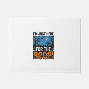 Funny Halloween Boos Vintage Ghost T-Shirt Design_ Doormat