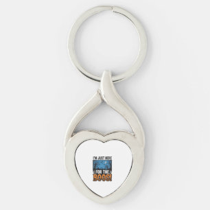 Funny Halloween Boos Vintage Ghost T-Shirt Design_ Key Ring