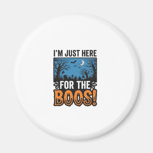 Funny Halloween Boos Vintage Ghost T-Shirt Design_ Magnet