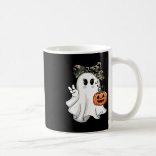 Funny Halloween Camouflage Camo Ghost Hello Huntin Coffee Mug