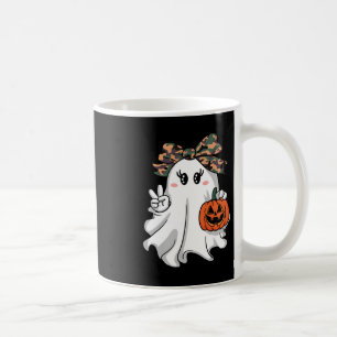 Funny Halloween Camouflage Camo Ghost Hello Huntin Coffee Mug