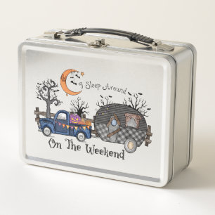 Funny Halloween Camping Metal Lunch Box