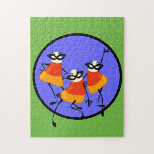 FUNNY HALLOWEEN CANDY CORN WOMEN PUZZLE