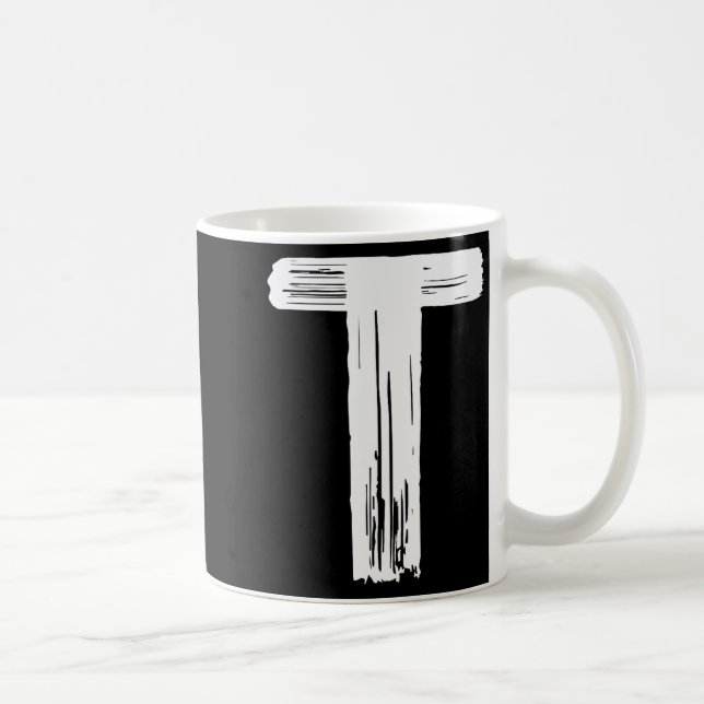 Funny Halloween Carnival Costume Letter T Green Vi Coffee Mug (Right)