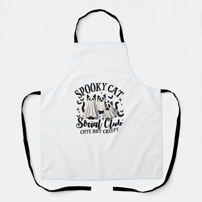 Funny Halloween Cat   Apron (Front)