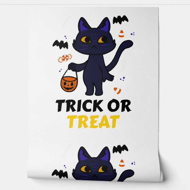 funny halloween cat costume halloween gift wallpaper (Unrolling)
