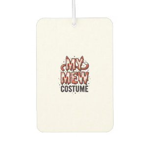 Funny Halloween Cat Mew Costume Vintage Design_1 Car Air Freshener